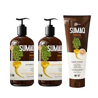 Pack Shampoo + Acondicionador + Mascara Capilar de Maca Sumaq